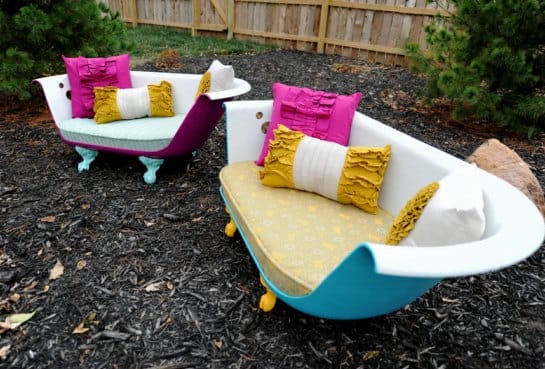 Фото №5 Диван из старой чугунной ванны