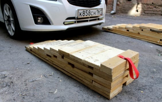 Фото №2 Мини-эстакада из обрезков досок