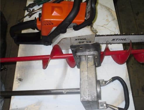 Переходник с редуктором и валом в сборе