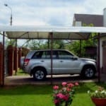 Как сделать навес для машины на даче своими руками?
