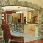 Отделка арок и дверных проемов декоративным камнем