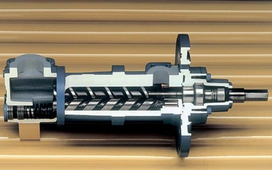 Винтовой насос в разрезе