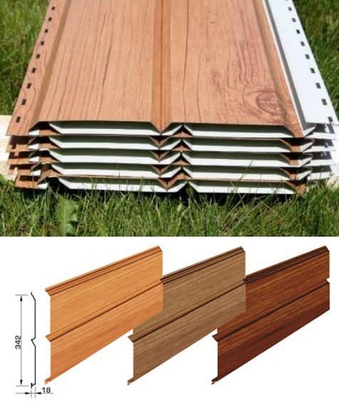 Металлосайдинг под брус (L-брус, евробрус)