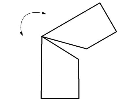 Точка сгиба профильной трубы