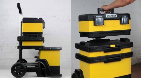 Ящик STANLEY Rolling Workshop 1-95-621 с отделяемой верхней и выдвижными средней и нижней секциями